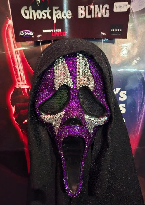 Masque Ghost Face Bling Violet