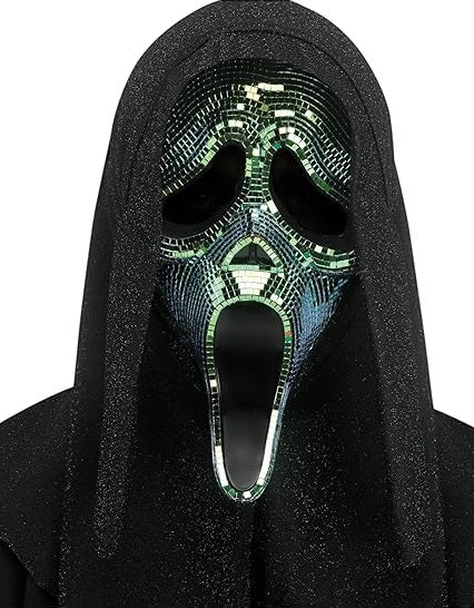Fun World Ghost Face Oil Slick Disco Mask