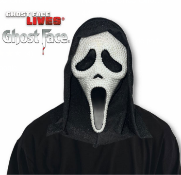Masque Ghost Face® Incrusté de Perles Blanches