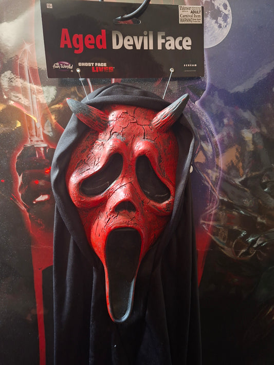 Masque Ghost Face aged devil face