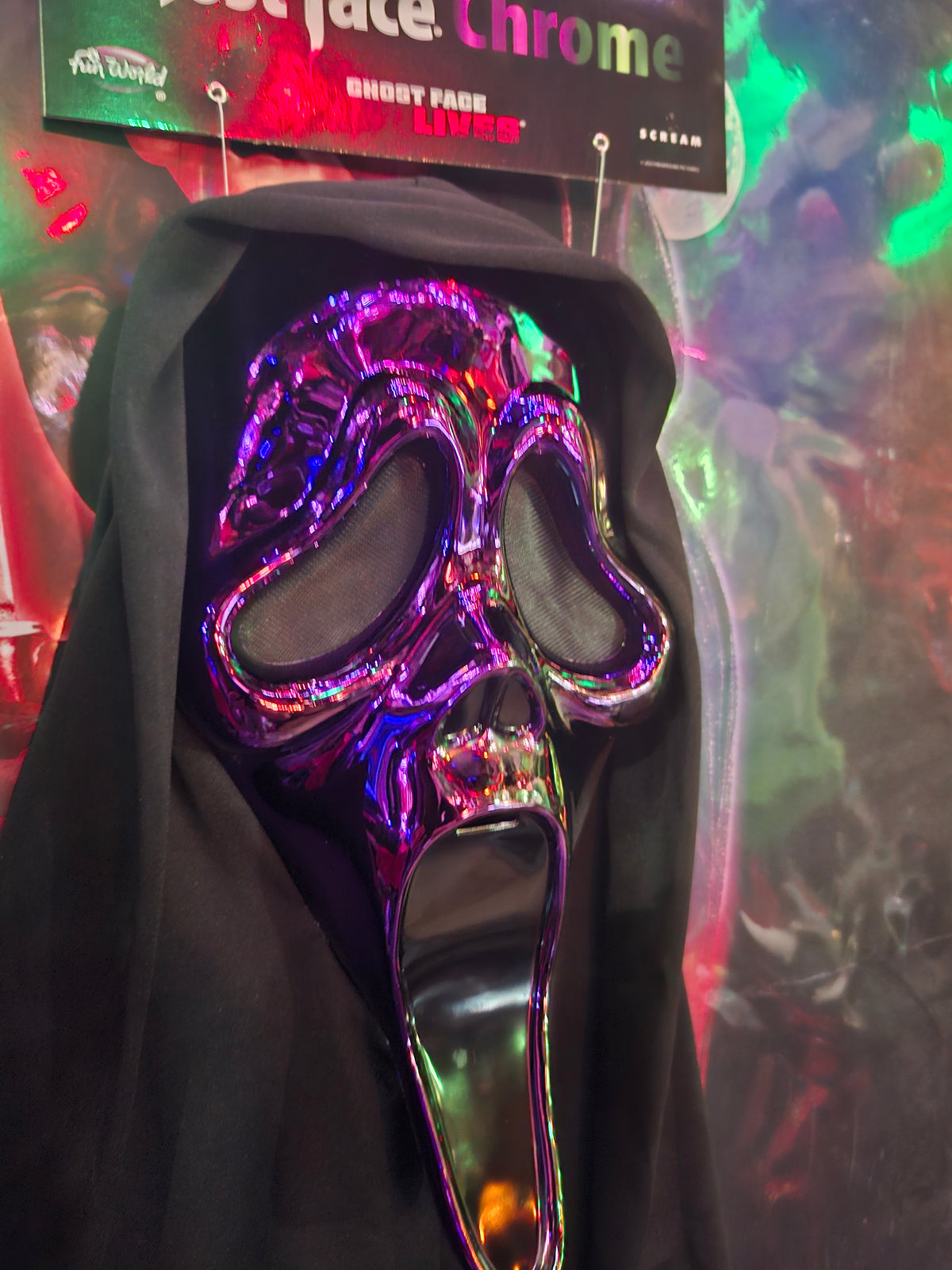 Masque ghost face chrome