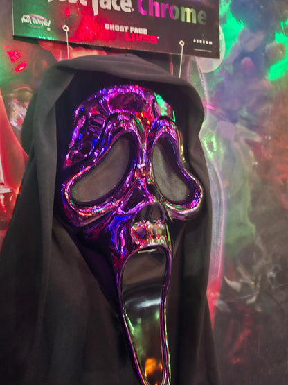 Masque ghost face chrome