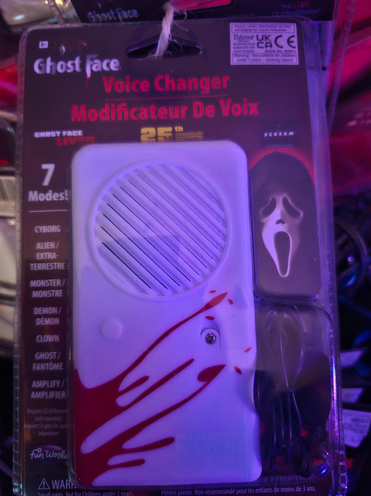 Voice changer ghost face
