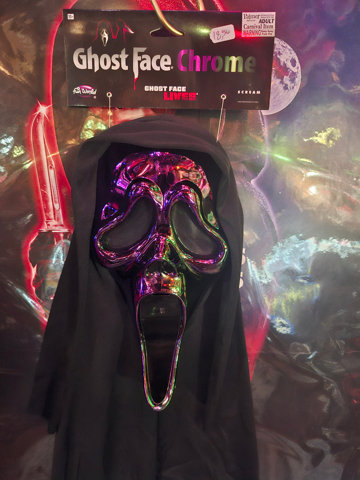 Masque ghost face chrome