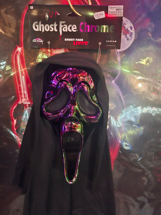 Masque ghost face chrome