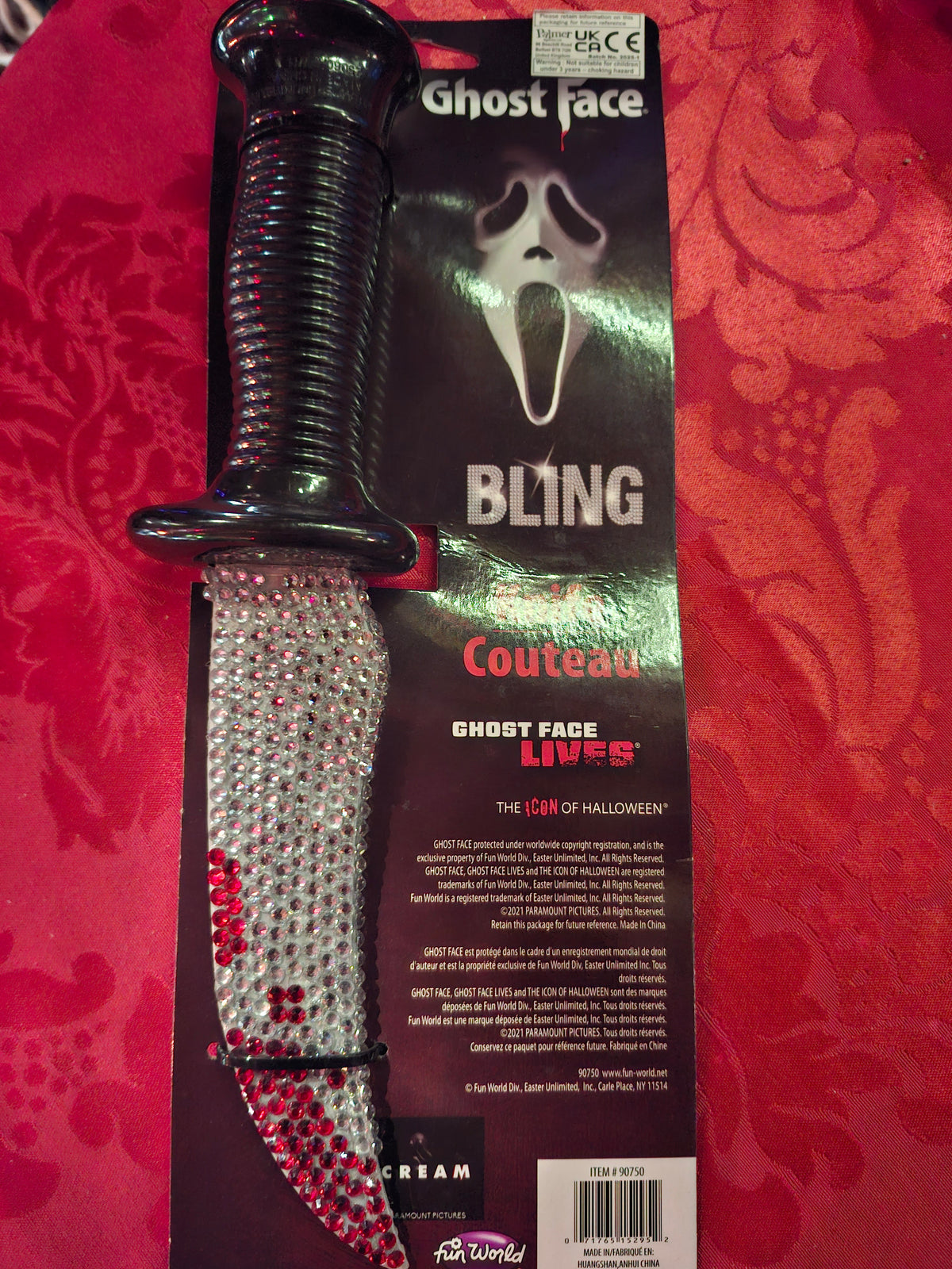 Couteau bling ghost face
