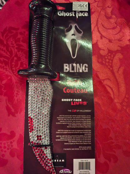 Couteau bling ghost face