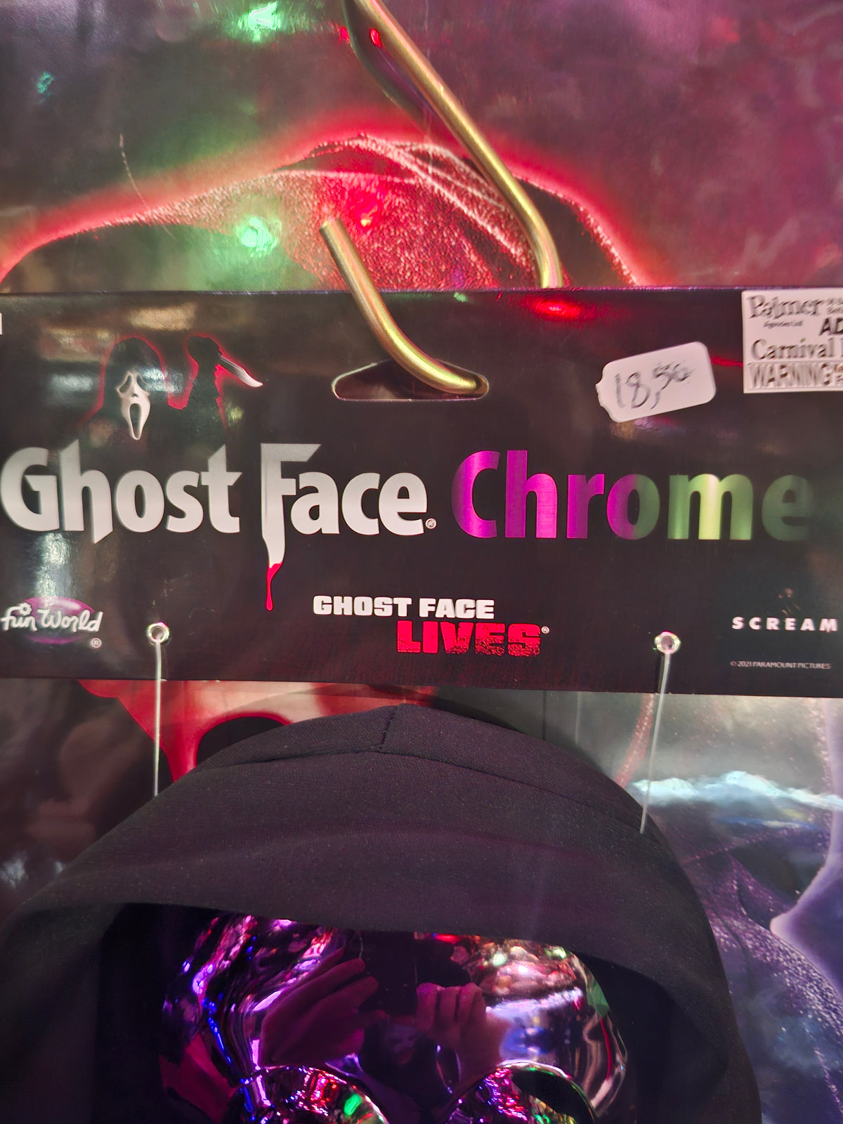 Masque ghost face chrome