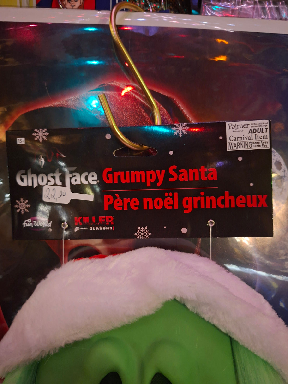 Masque ghost face mr grinch
