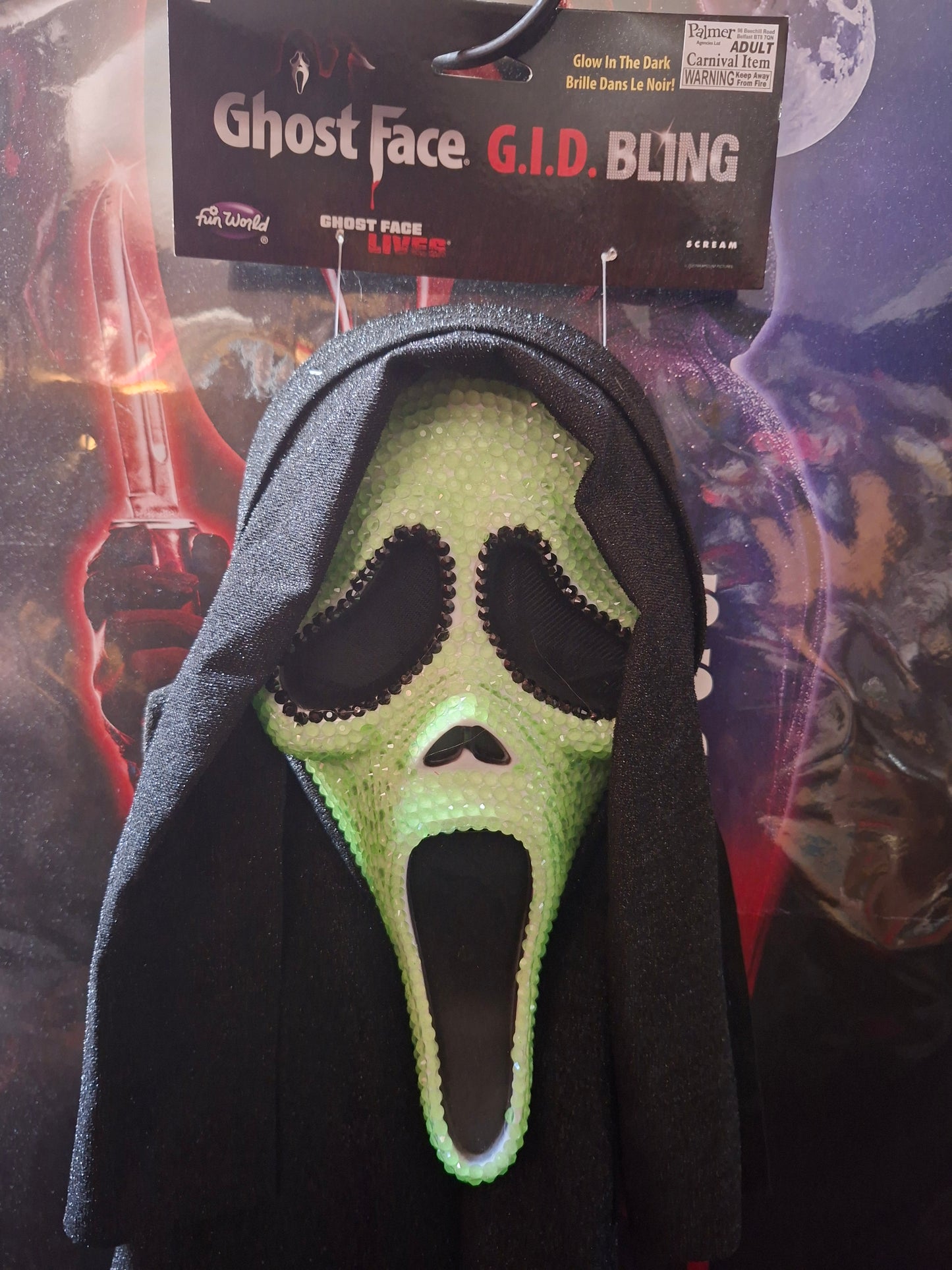 Masque Ghost Face G.I.D. bling